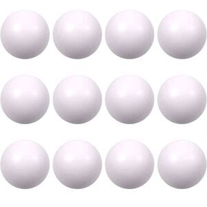 12 Pcs White Foam Ball Squeeze